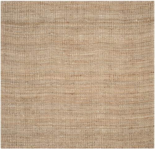 SAFAVIEH Natural Fiber Square Rug 7', Jute Knotted Natural NF447A