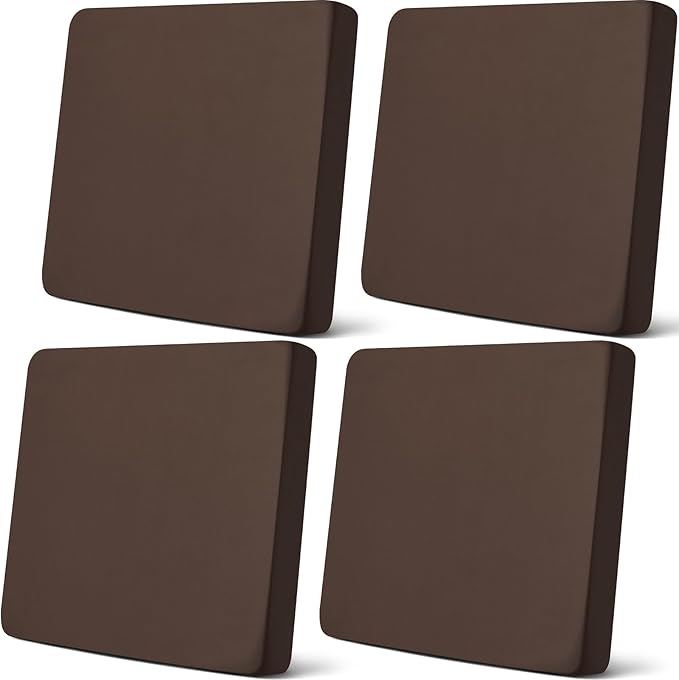 Newwiee Set of 4 Stretch Patio Cushion Covers Sofa Couch Seat Chair Slipcovers by Newwiee