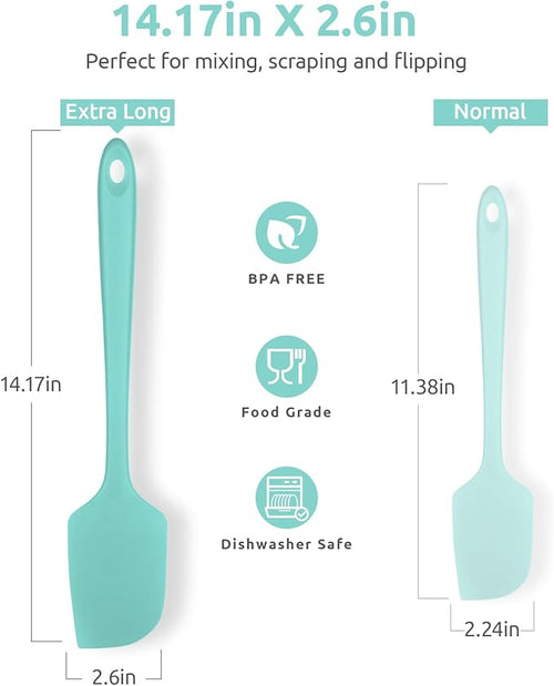 14in Extra Large Silicone Spatula: U-Taste 600ºF Heat Resistant Flexible - Image 2