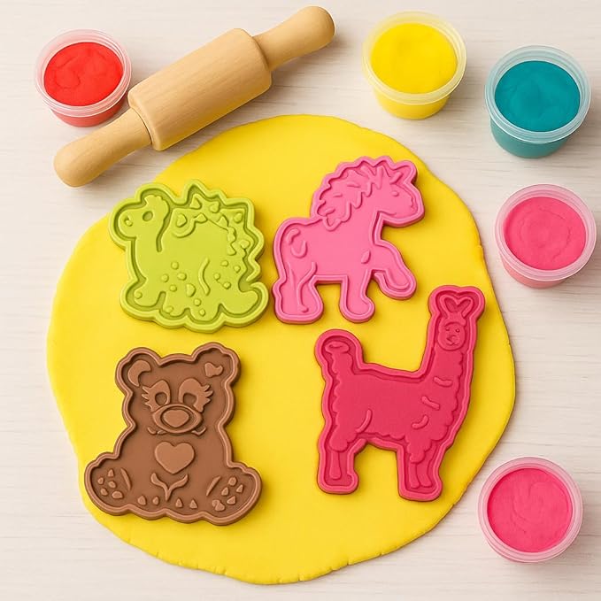 Mrs. Anderson's Baking Animal Cookie Cutters, Spring-Action Embossing Cutters - Image 5