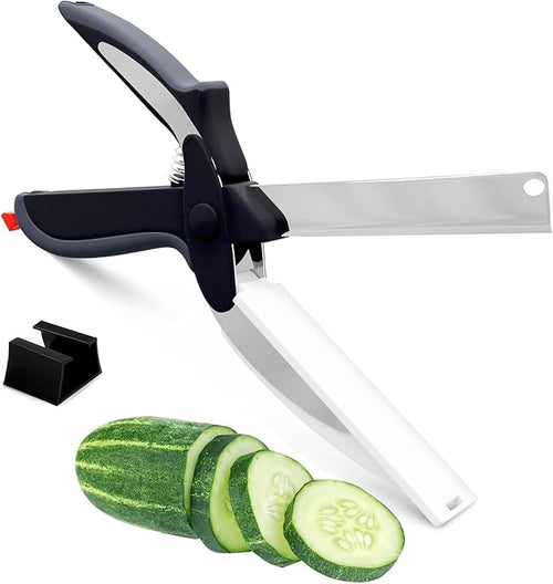 2 in 1 Cutting Board Scissors for Food by V-TOWER