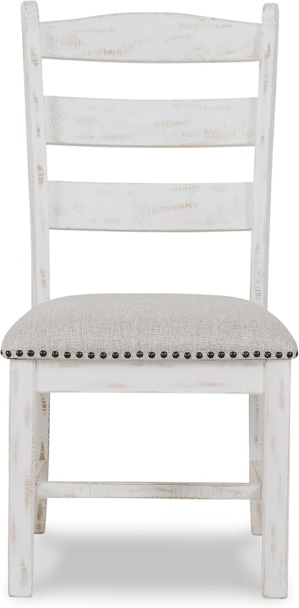 Signature Design by Ashley Valebeck Farmhouse Cushioned Dining Chair, 2 Count...
