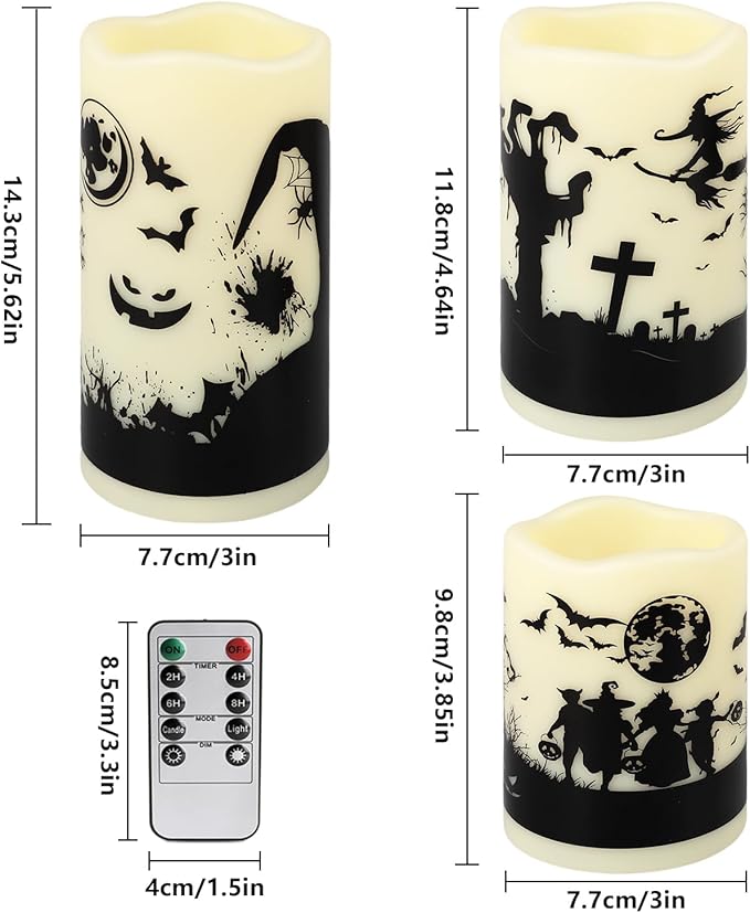 12-Pack Waterproof -Flameless Led Candles，Remote Control and Timer Functions ...