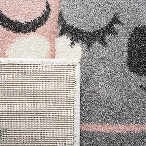SAFAVIEH Carousel Kids Collection Area Rug - 5'3" Square, Ivory &amp...