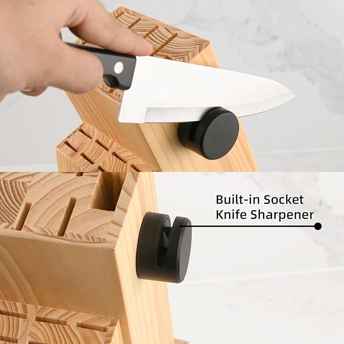 19-Piece Knife Set, German Steel, Durable and Dishwasher Safe, Knife Sets - Image 3