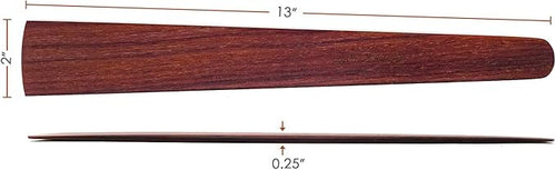 13 in Handmade Kitchen Cooking Utensil, Thin Dark Wood Saute Spatula, turning - Image 2