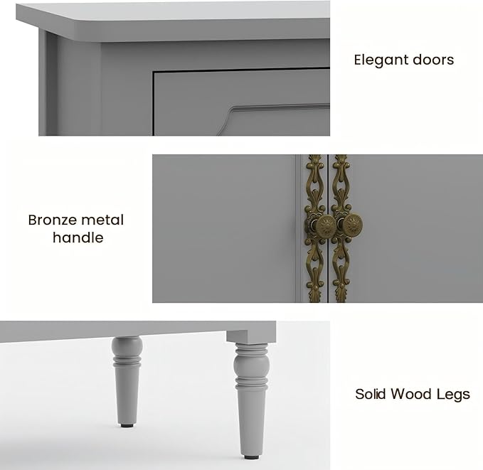 RoyalCraft 59'' Sideboard Buffet Cabinet with Storage, Modern Buffet ...