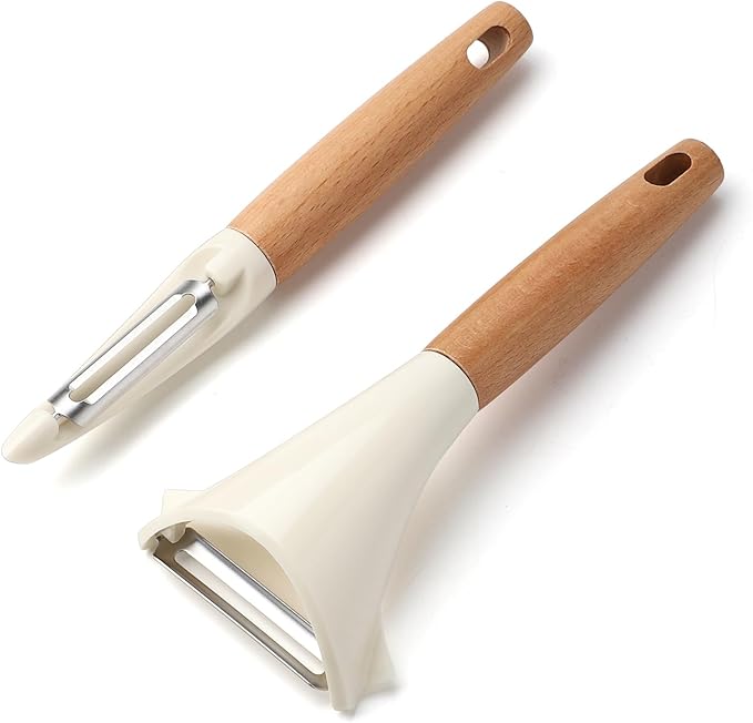 Potato Peelers Stainless Steel Swivel Peelers Y-Shaped and I-Shaped Peeler Set - Image 2
