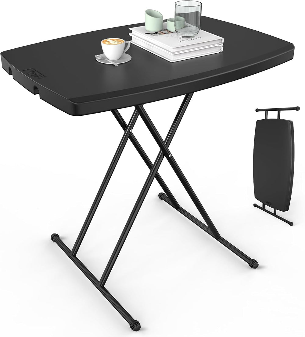 VINGLI 30" Small Folding Table Portable, Laptop TV Tray, Camping Table |...