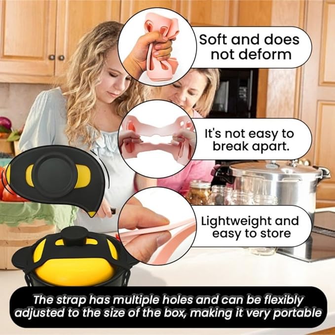 Silicone Lid Lock Strap for Crockpot Slow Cooker - Image 4