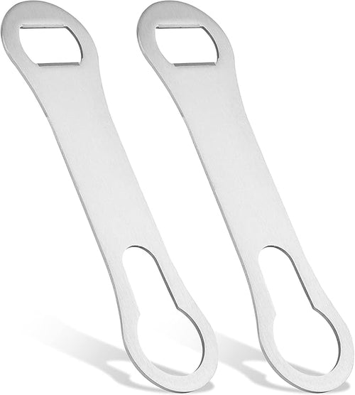 2 Pcs V Rod Bottle Opener Bartender, Pour Spout Removers Double Ended Flat by Sliverdew