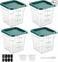 4 Pack 4QT Food Storage Containers by SHANDERBAR+