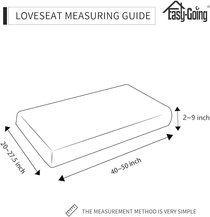 Easy-Going Stretch Loveseat Cushion Cover Sofa Cushion Furniture Protector Sofa - Image 6