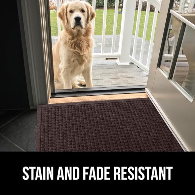 GORILLA GRIP® Ultra Absorbent Front Door Mat Outside Entrance, Traps Dirt and - Image 9