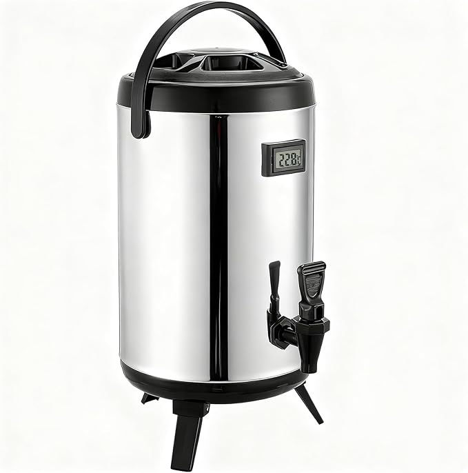 3.2 Gal/12L Non-Electric Insulated Beverage Dispenser, Stainless Steel Thermal - Image 8