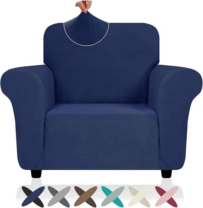 ZNSAYOTX Super Stretch Chair Slipcover, New Striped Sofa Chair Covers by ZNSAYOTX