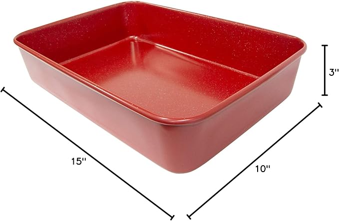casaWare 15 x 10 x 3-Inch Ultimate Series Commercial Weight Ceramic Coated - Image 5