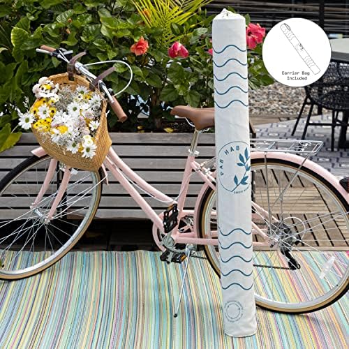 Fab Habitat Outdoor Rug - Waterproof, Fade Resistant, Crease-Free - Premium R...