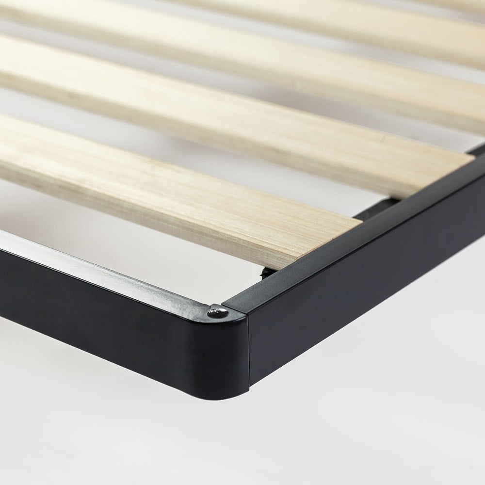 Zinus 1.6 Inch Deepak Easy Assembly Wood Slat Bunkie Board, Full