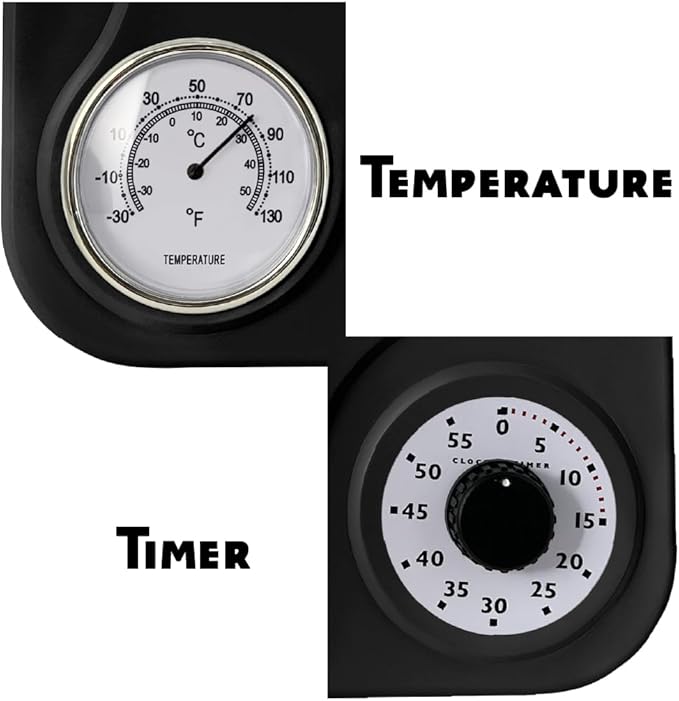 Lily's Home - 9.5 Inch x 12.5 Inch - Retro Kitchen Wall Clock, Vintage Wall - Image 6