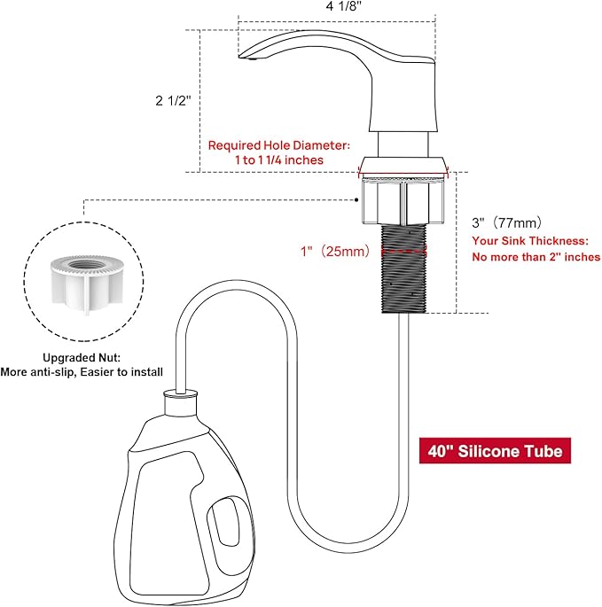 GAGALIFE Kitchen Sink Soap Dispenser - Image 2