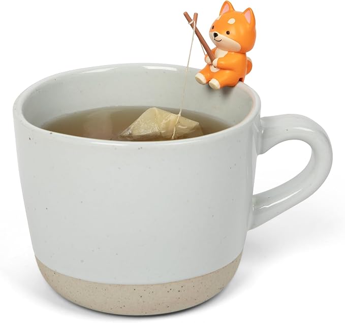 Tea Mates - 1pc Cute Fishing Dog - Tea Bag Holder and String Rest - Tea - Image 2