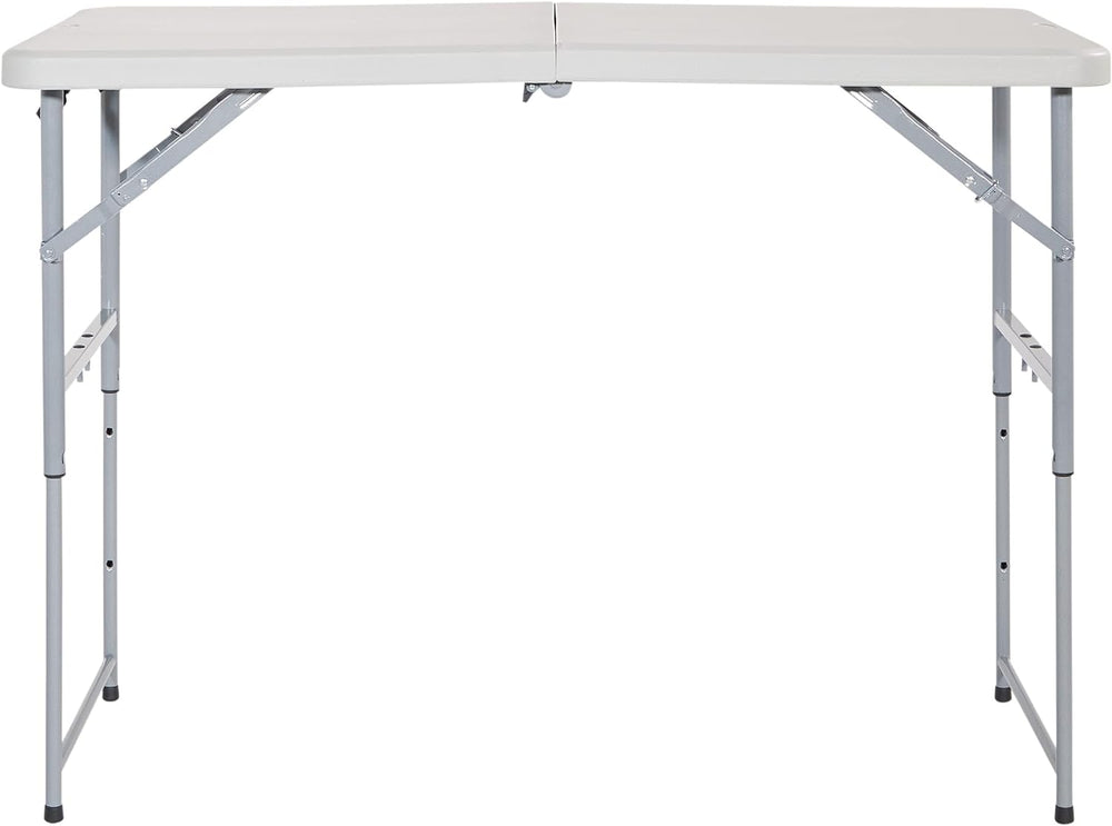 Office Star Resin Multipurpose Rectangle Table, 4-Feet Long, Height Adjustabl...