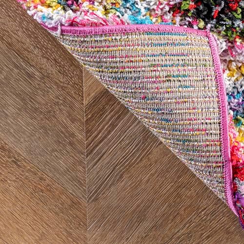 nuLOOM Kindra Multicolor Abstract Power Loomed Area Rug, 7' x 9'