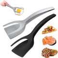 Egg Flipper Spatula 2 in 1 Grip and Flip Spatula Tongs Egg Spatula Flipper Made by KJG