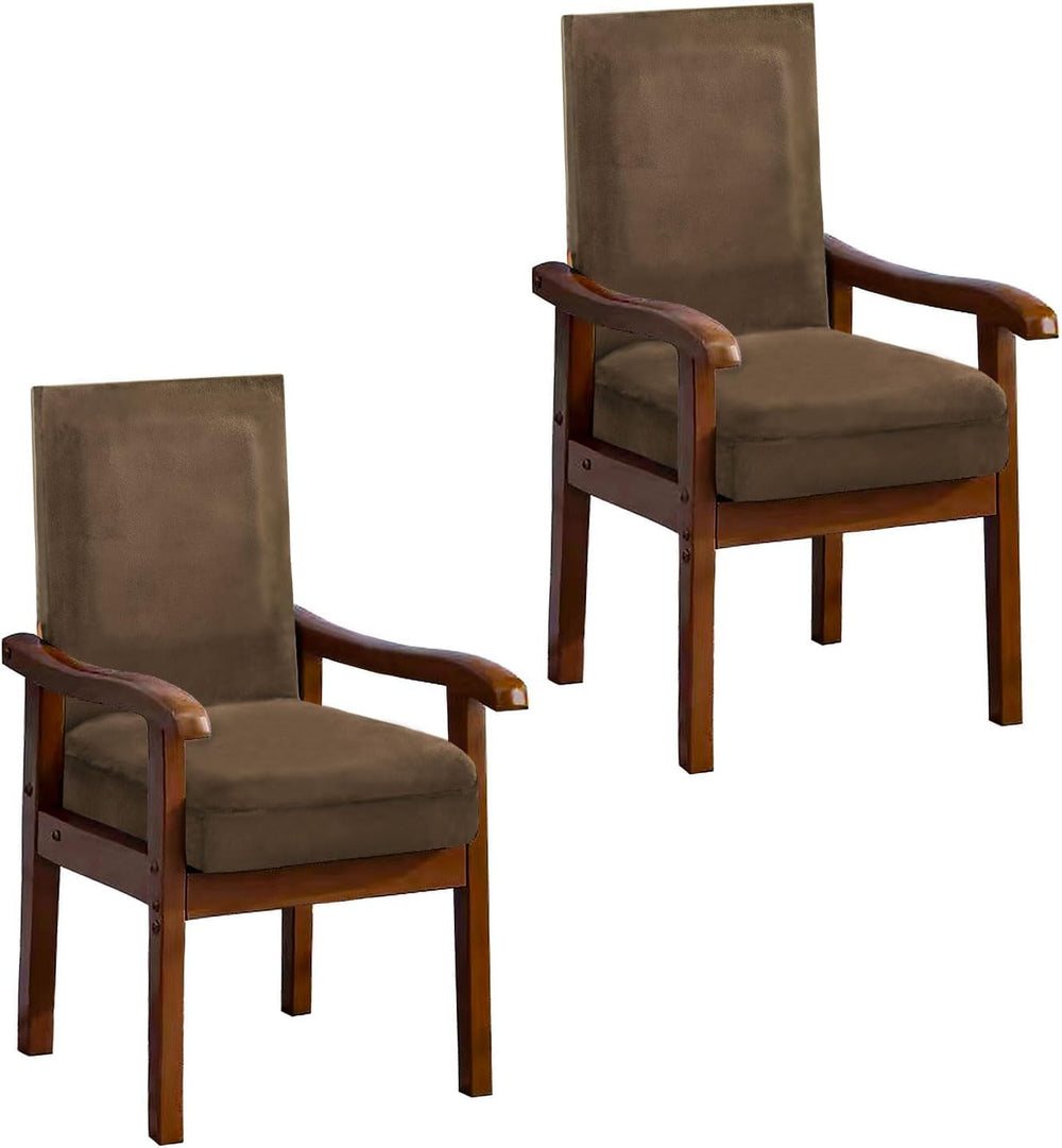 Super Soft Arm Chair Covers for Dining Chairs with Arms Cover Set of 2