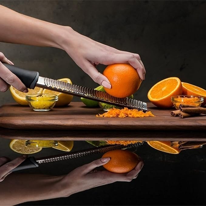 Lemon Zester, Stainless Steel Kitchen Cheese Grater, Plastic Cover Ergonomic - Image 6
