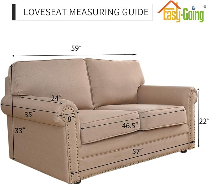 Easy-Going Stretch Loveseat Slipcover 1-Piece Sofa Cover Furniture Protector - Image 6