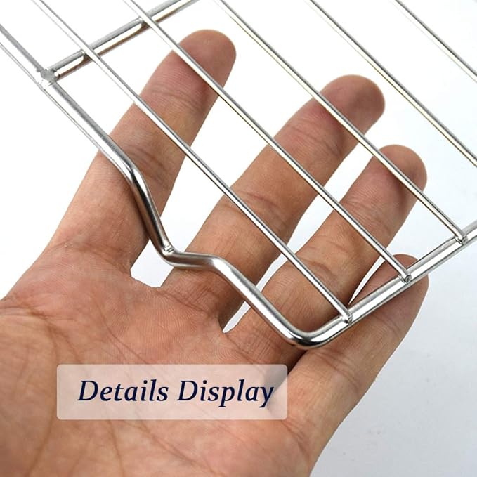 Wire Cooling Racks For Baking 9.3"X13.6" Oven Safe Small Grid Fits Air - Image 2