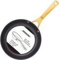 MsMk Nonstick Frying Pan 8 Inch Black, Designed Enamel Exterior Coating by MSMKPROCOOKWARESINCE1987