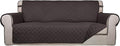 PureFit Reversible Quilted Sofa Cover, Water Resistant Slipcover Furniture by PureFit