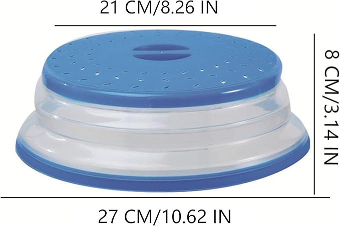 Collapsible Microwave Splatter Cover, Microwave Plate Cover - Image 2