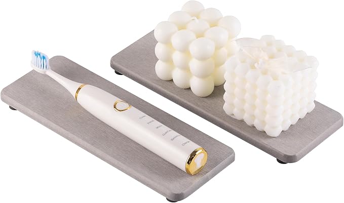 NiuYichee 2 Pcs Water Absorbing Stone Trays, Kitchen/Bathroom Sink Soap Dish - Image 2