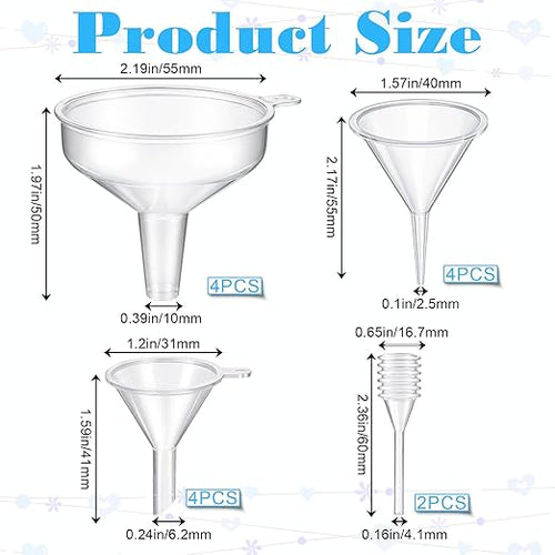 14 Pack Small Funnel Kit 3 Sizes - Image 2