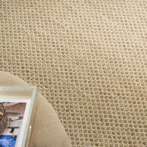 Nourison Home Courtyard Indoor Outdoor Area Rug, Jute, 5' x 7', Geome...