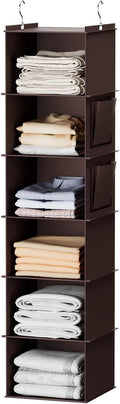 YOUDENOVA Hanging Closet Organizer, 6-Shelf Closet Hanging Storage Shelves by YOUDENOVA