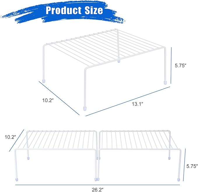 Medium Cabinet Storage Shelf Rack, Shelves，Kitchen Counter and Cabinet Shelf - Image 3