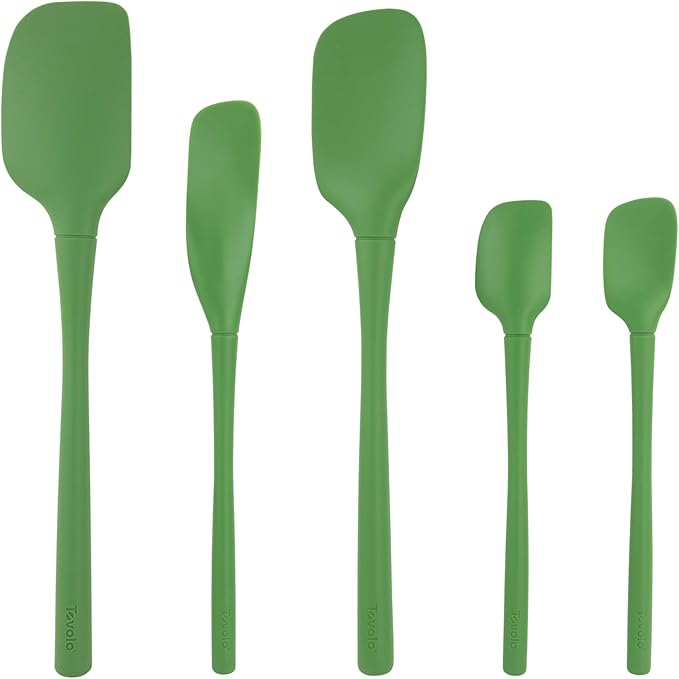 Tovolo Flex Core 5 Piece Silicone Spatula Set Heat Resistant All Silicone by Tovolo