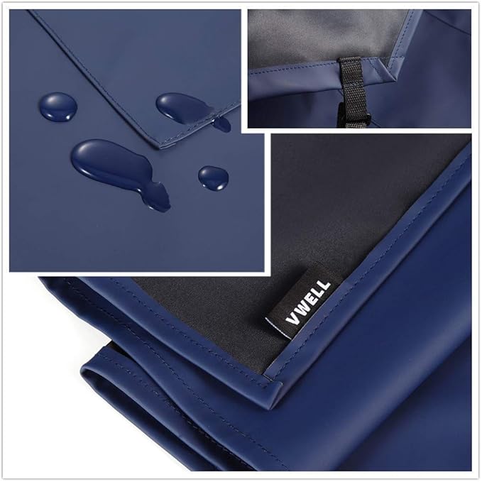 VWELL Waterproof PVC Apron, 41.5'' Long, Unisex Adult, Kitchen Cooking Work - Image 2