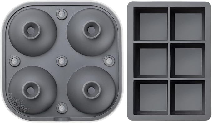 Samuelworld Large Silicone Premium Ice Trays, 2 Inches Big Cubes & 2.5 Inches - Image 2