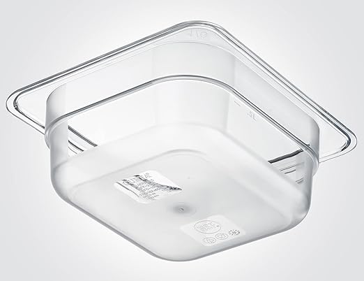 CURTA 6-Pack 1/6 Size 2.5" Deep NSF Polycarbonate Food Pans | Dishwasher & - Image 3