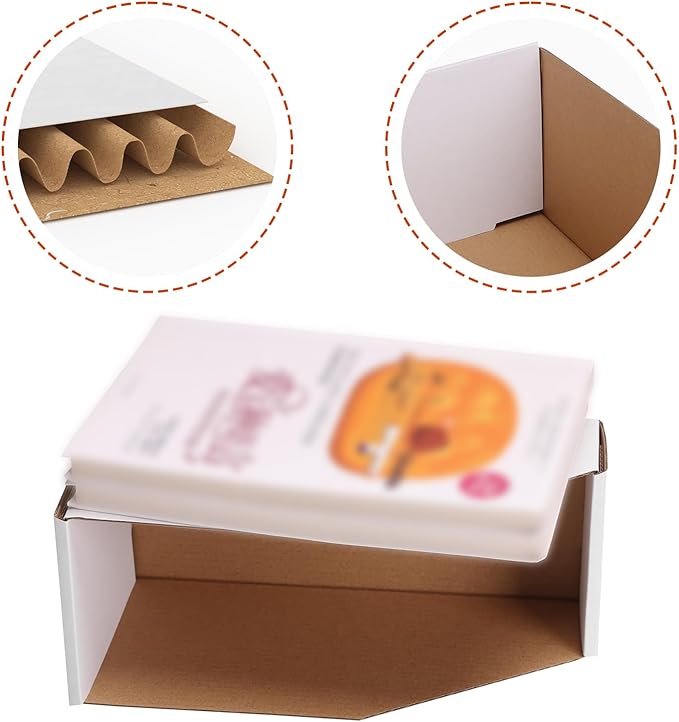 ZBEIVAN Cardboard Storage Bins Boxes 35 Packs 9.4x4x4.5 Inches, Easy Assembly - Image 4