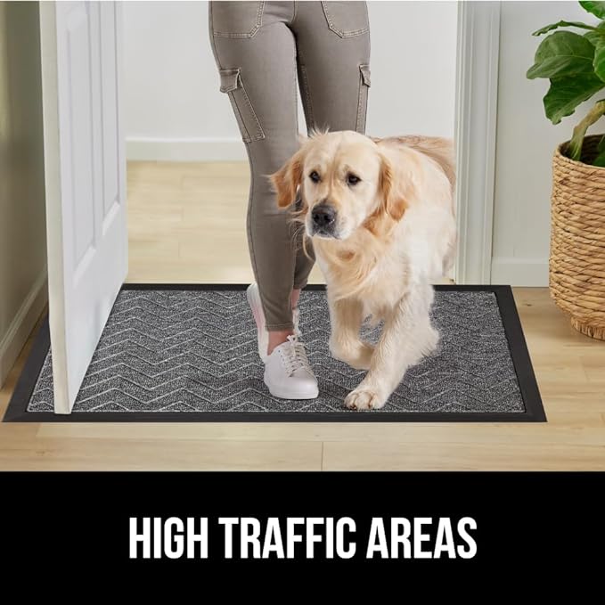 GORILLA GRIP 100% Waterproof All-Season WeatherMAX Doormat, US Designed Natural - Image 6