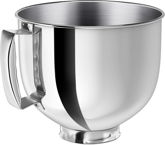 Stainless Steel Mixer bowl Fit for KitchenAid Artisan&Classic Series 4.5-5 QT by Ericair