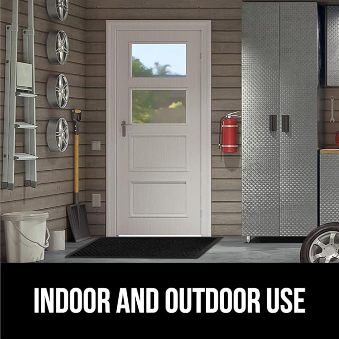 GORILLA GRIP 100% Waterproof All-Season WeatherMAX Doormat US Designed Natural - Image 9