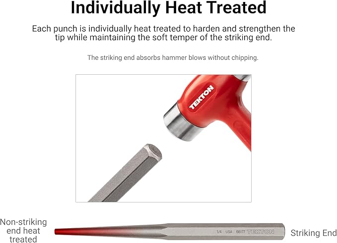 TEKTON 5/32 Inch Alignment Punch | 66174 | Made in USA - Image 3